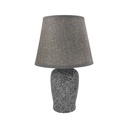 LAMPARA MESA 32 CM BASE ARENOSA GRIS 604-05212