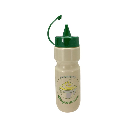 [15016082] BOTELLA P/MAYONESA PLAS 660 ML CREMA/VD DECO 723-161321002