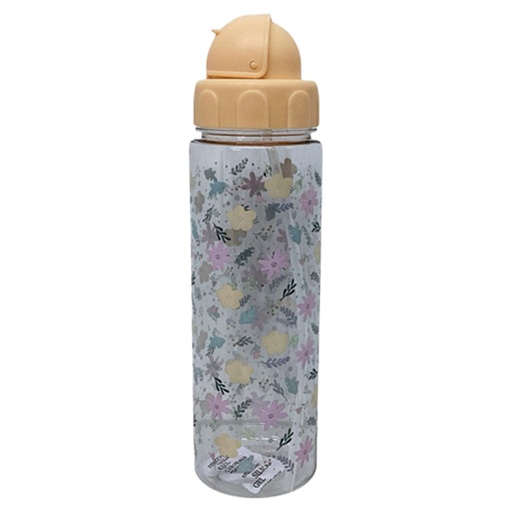 [15016122] BOTELLA PLAS 750 ML TRANS CORAL DECO 723-DBE03153
