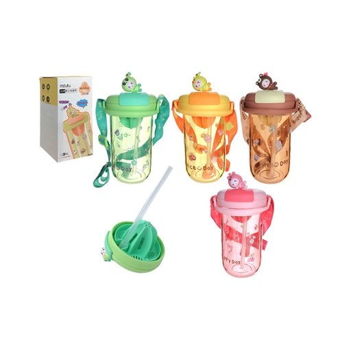 [15016125] BOTELLA 450 ML INFANT C/CINCHA TRANS COL SURT DECO 723-38818