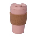 VASO 400 ML C/ANILLO PROTECTOR NG/ROSADO 739-05298