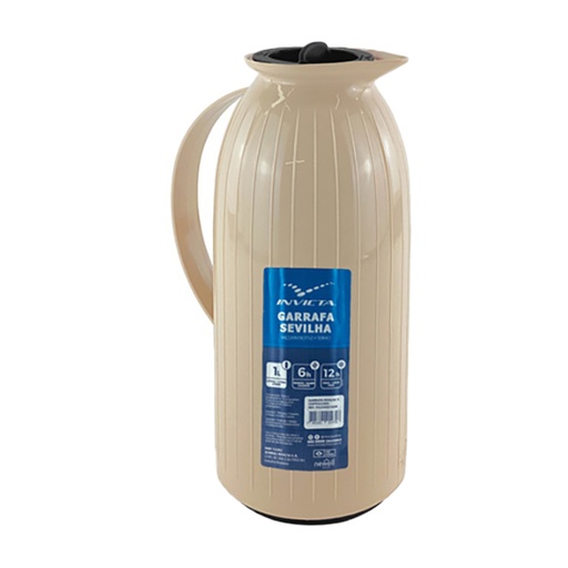 [15016138] TERMO VID/PLAS 1 LT C/OREJ CREMA INVICTA 707-102200011606