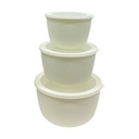 SET 3 ENVASES RED C/T RAYAS VERT GRIS/ROS/BL 723-41840