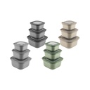 SET 3 ENVASES CUAD C/T CREMA/GRIS/AZ/VD 723-00695