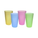 SET 4 VASOS PLAS 12 OZ COL SURT PASTEL 723-89569