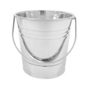 CUBETA/BALDE METAL 8 LT PLATEADO 717-41856