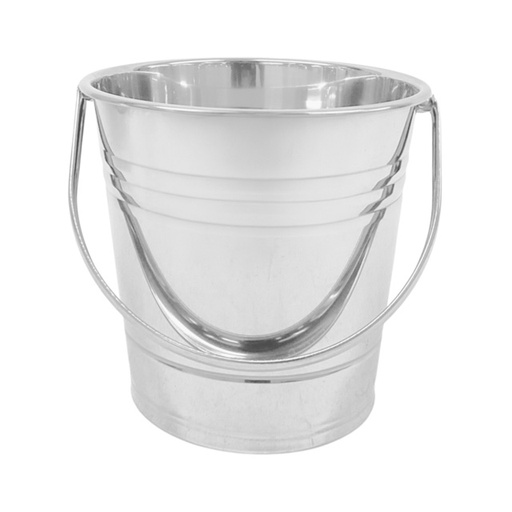 [15016236] CUBETA/BALDE METAL 8 LT PLATEADO 717-41856