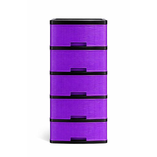 [15016282] GAVETERO PLAS MINI 5 NIV MORADO C/RODOS KAWAKI