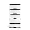 GAVETERO PLAS MINI 5 NIV BL C/RODOS KAWAKI