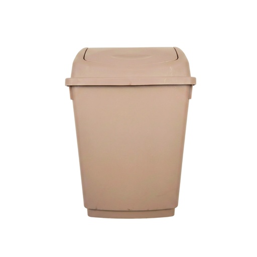 [15016363] BASURERO PLAS VAIVEN10 LT BEIGE MEGA/2146