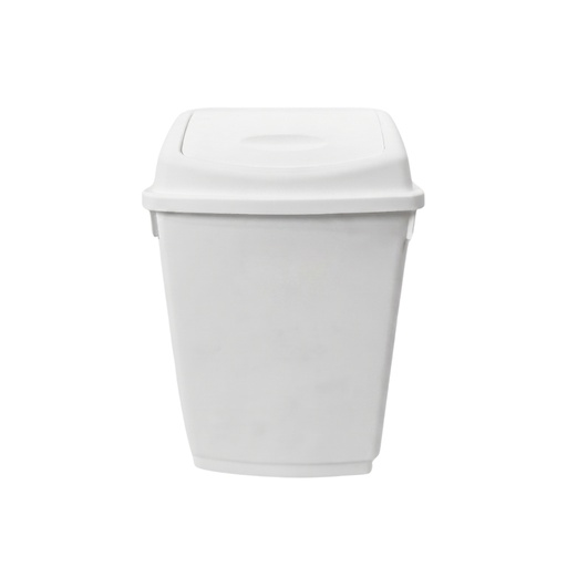 [15016365] BASURERO PLAS VAIVEN10 LT BLANCO MEGA/2146
