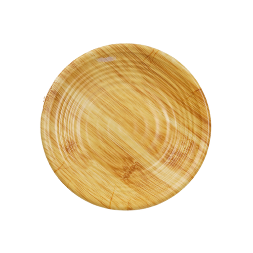 [15016462] PLATO MELA 6" PEQ ESPIRAL DECO MADERA YM-006A
