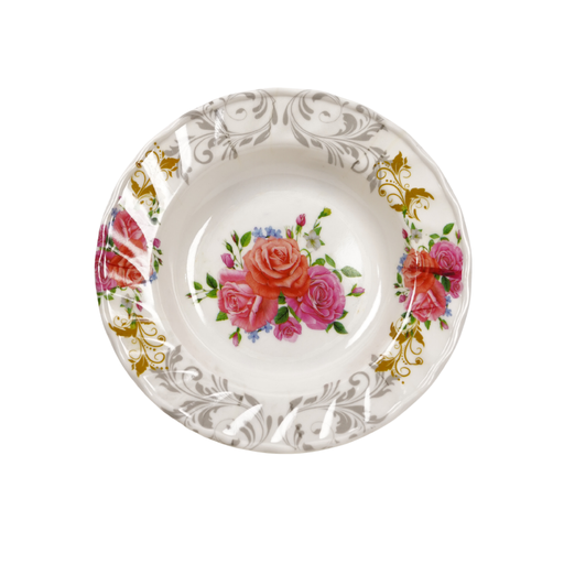 [15016466] PLATO MELA 7" PEQ HONDO DECO FLORES YQ-89070 / 5117
