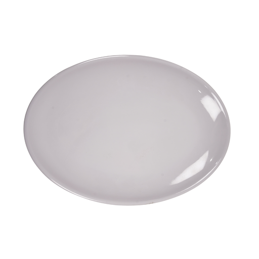 [15016536] PLATO MELA 12" OVAL LISO BL CM MEL-CR-12