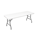 MESA PLEGABLE MET/HDPE 180X74X74 CM BL GIGI