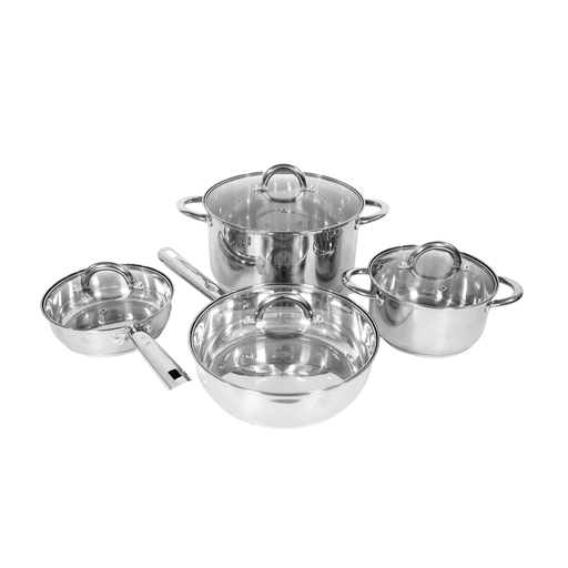 [16000247] BATERIA COCINA ACERO INOX 2 SARTENES/2 OLLAS C/T ALPINE AI17494B