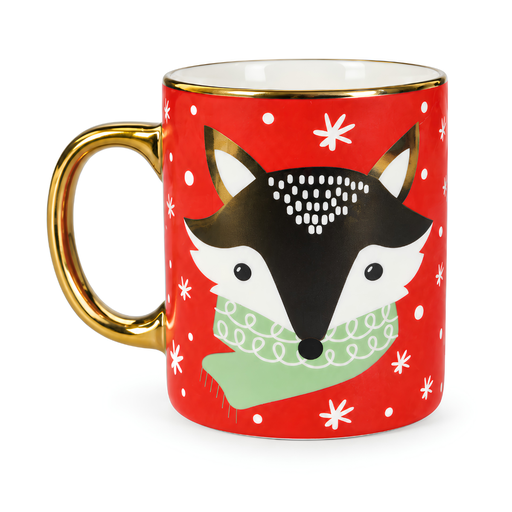 [15017968] TAZA CERA RECTA 12 OZ MATE ORI/OREJ DOR DECO NAVIDAD 11067-48027