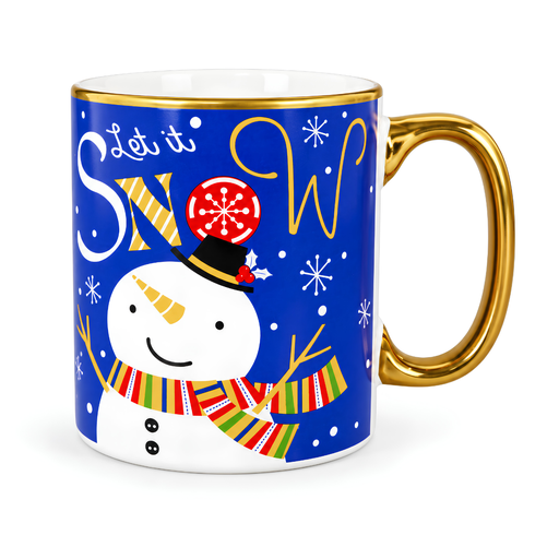 [15017970] TAZA CERA RECTA 600 ML ORI/OREJ DOR DECO NAVIDAD 11064-48029