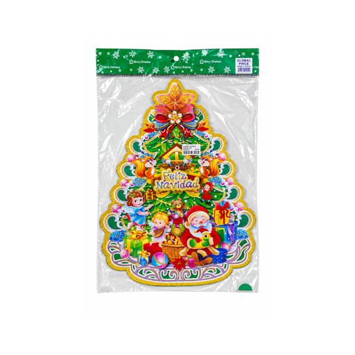 [15017972] ADORNO NAVIDEÑO CARTON GDE FIG 3D SURT C/BRILLO MY2305