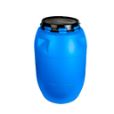 BARRIL PLAS 220 LT C/T C/CIN AZ BOCA ANCHA