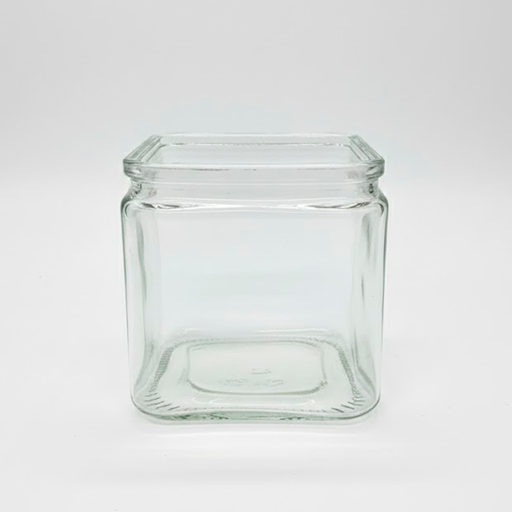 [36403] BASE VID CLARO CUAD C/ORILLA 3.75X3.75X3.75" HC-25090