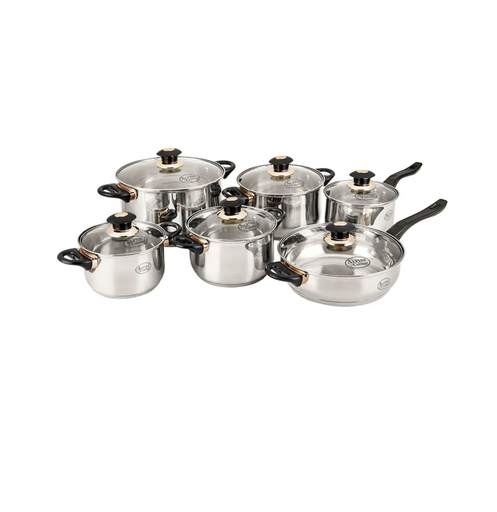 [1018051] BATERIA COCINA 12 PZ ACER INOX ALPINE CUISINE AL14986