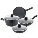 BATERIA COCINA ANTIAD 7 PZ MARMOLEADA NG AIKCW7B