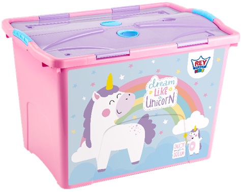 [15010227] BAUL PLAS MOVIL LOCK #70 DECO NIÑA 50.7 LT REYPLAST CJX065700
