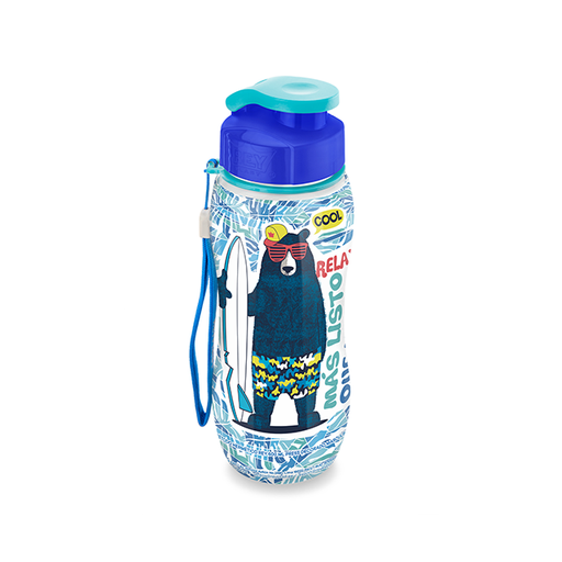 [15010255] BOTELLA PLAS BEBETODO HERMETICO REY 600 ML PRESS DECO MASC REYPLAST TTV019000