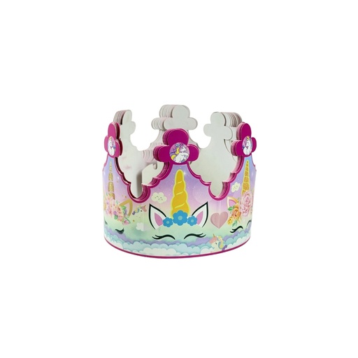 [15009962] CORONA INFANTIL UNICORNIO 12 PZ
