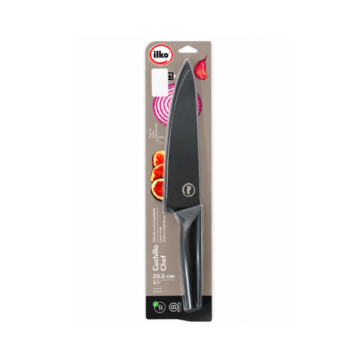 [9039] CUCHILLO CHEF 20.5 CM C/FUNDA NERO 6213