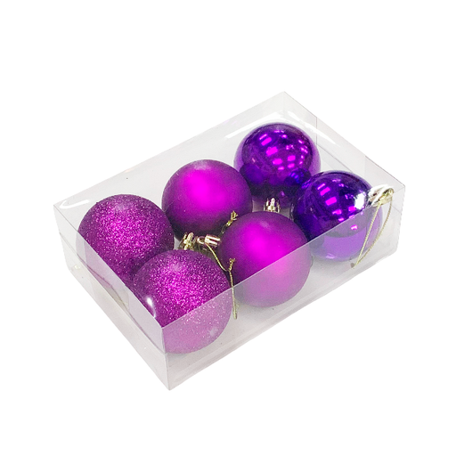 [1002985] SET ESFERA NAVIDEÑA 6 CM 6 PZ SURT X12874