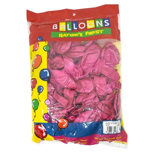 [1014412] GLOBO 11 METAL FUCSIA 100 PZ NATURES FINNEST 705230