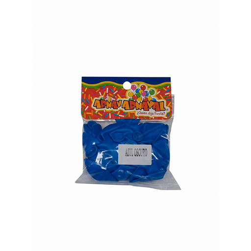 [15009566] GLOBO 7 AZ OSC LISO BIODEG 25 PZ PAYASO