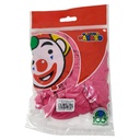 GLOBO 7 ROS FUC LISO BIODEG 50 PZ PAYASO