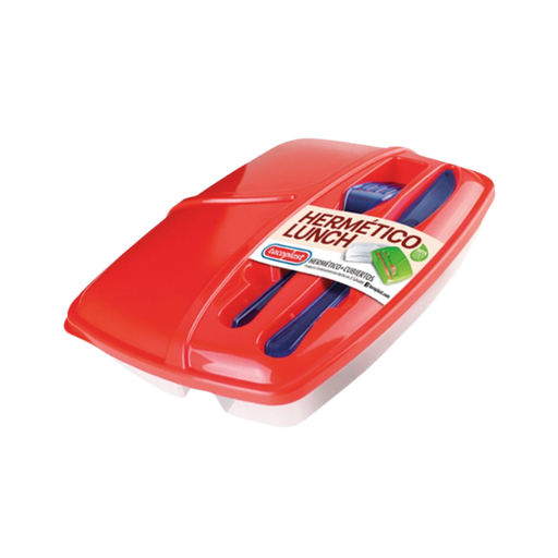 [6336] HERMETICO PLAS C/DIV+CUBIERTOS TACOPLAST 03283