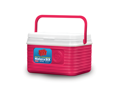 [1002160] HIELERA SIX 5 QT+6 VASOS RJ TACOPLAST 03267 / 32672