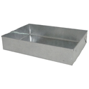 LATA GALVA PAN PEGADITO/SEMITA ALTA 32X22X6.5 CM ARTESANAL BERTA