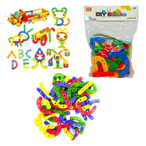 [15010468] LEGO FIG CURVAS+RECTAS C/AGUJEROS BOL DIY BLOCKS CJ-1389395