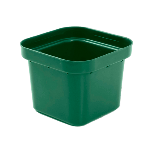 [9913] MACETA PLAS CUADRADA VERDE SALVA 03760