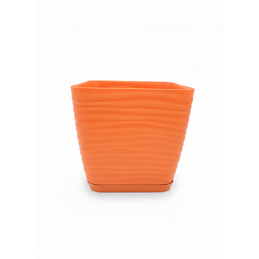 [15009173] MACETA PLAS PREMIUM CUA #3 23X23X21 CM TERRACOTA SPARTA