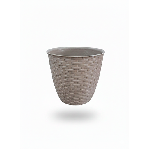 [15010378] MACETA PLAS RED EST RATAN Ø21X20 CM REYPLAST MCX140000