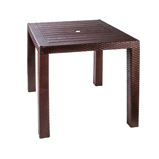 [31877] MESA PLAS CUADRADA RATAN TACOPLAST 80343