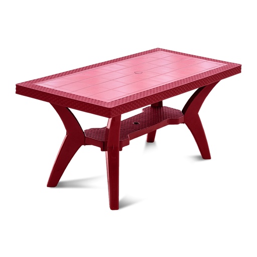 [13398] MESA PLAS FUERTE FAMILIAR C/RATAN VINO TIN OP GUATE AR011604-VIN-0