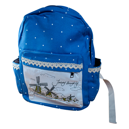 [15010196] MOCHILA ESCOLAR NIÑA T/ALPINA C/ENCAJE DECO MOLINO