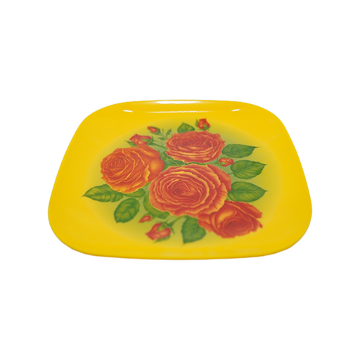 [15010057] PLATO MELA CUAD 8.25" DECO COL SURT MARGARITA 021AD