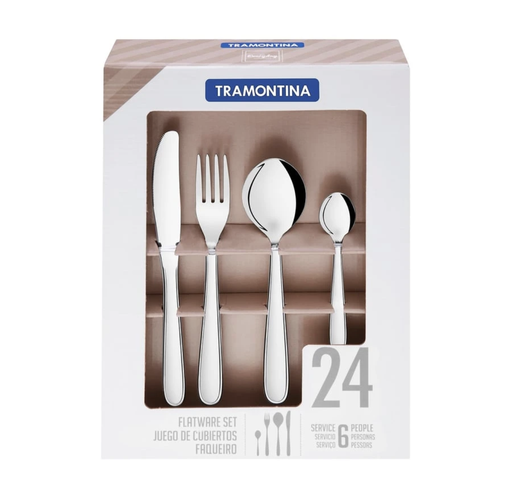 [23201] SET 24 PZ CUBIERTOS TRAMONTINA 66902/005