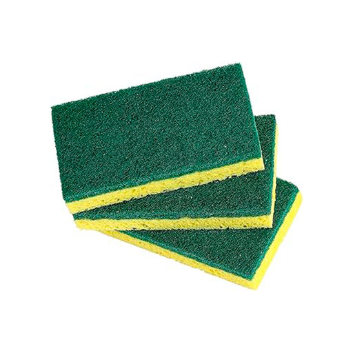 [15021] SET 6 ESPONJA/MASCON VERDE P/TRASTOS BRIGTH