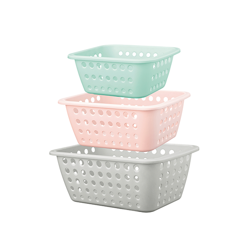 [15010420] SET CANASTILLA PLAS OLENKA 3 UN 1.4/3/5.2 LT REYPLAST CNX029200