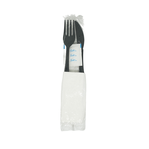 [15009520] SET CUBIERTOS NG TENEDOR CUCHILLO SERVILLETA SAL